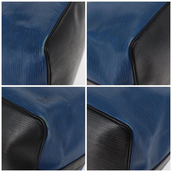 LOUIS VUITTON Epi Petit Noe Bag Bicolor Black Blue - Picture 16 of 16
